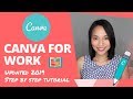 Canva Tutorial: How to use Canva for Work tutorial (2019 update) Canva Pro