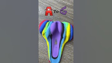 ABCDEF Gun Alphabet Letters Experiment #satisfying #alphabetlore #fyp #clay #shorts