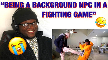 CalebCity "Being a background NPC in a fighting game" REACTION!!!