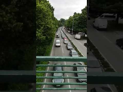 Trânsito congestionado Avenida 9 de Julho 2