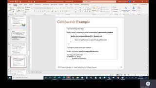 Java II   Chapter 10   Class 3   Part 3   Continue Comparator Interface