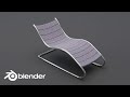 Моделирование кресла в Blender