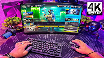 [GOPRO POV] WARZONE MOBILE 120 FPS PC MODE WITH KEYBOARD & MOUSE ASMR CHILL😴 (4K)