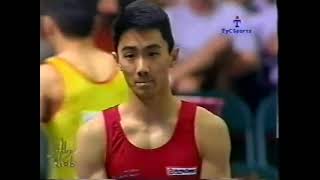 1998 Sagit Gymnastics World Cup Preliminaries - Richard Ikeda (CAN) VT (Argentina TV)