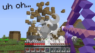 Minecraft UHC but every ARROW is a BOMB...?
