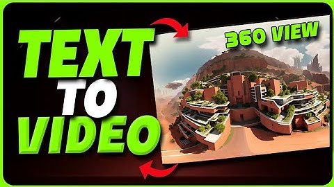 Text to Video AI Tool 🔥360° video in one click