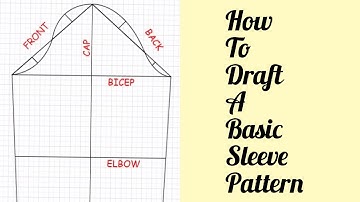 HOW TO DRAFT A BASIC SLEEVE PATTERN |SLEEVE BLOCK | EASY SLEEVE PATTERN DRAFTING| BEGINNERS FRIENDLY
