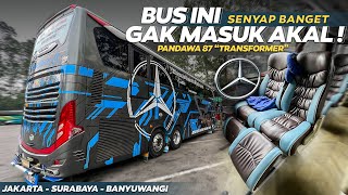 Rp 400.000 WORTH IT GAK NAIK BUS INI ⁉️ Trip Jakarta-Surabaya with Pandawa 87 'Transformers'