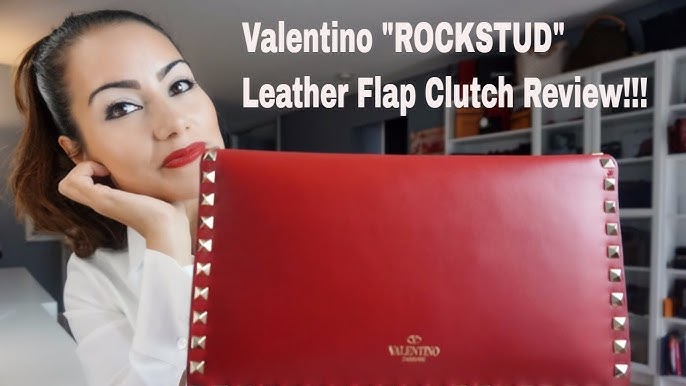 Valentino Garavani Bag Red Mini Rock Stud Clutch Cross Body Wallet on –  Mightychic