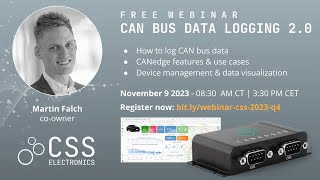 CAN Bus Data Logging 2.0 [Free Webinar | 2023]