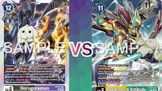 Dorugoramon VS Rapidmon (X Antibody)!!!! (Forced to fight or forced to rest!!)