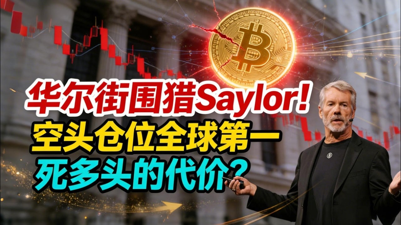 华尔街围猎Saylor！Strategy空头仓位14%全球第一，死多头的代价终于来了？