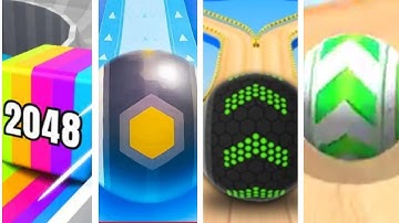 Jelly Run 2048 vs Action Balls vs Going Balls vs Sky Rolling Balls #87 I All level gameplay Android