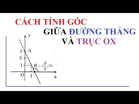 Video TÍNH GÓC TẠO BỞI ĐƯỜNG THẲNG VÀ TRỤC HOÀNH OX. ÔN THI... - youtube