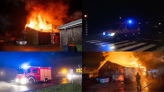 Grote Uitslaande Brand In Schuur In Gorinchem