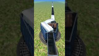 Extreme Dangerous Train Drift Through Unique Circle Tracks 🤯🔥 BeamNG Train simulator 3D #shorts