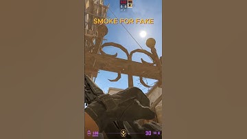 Smoke For Fake B On Mirage In CS2 #cs2 #shorts