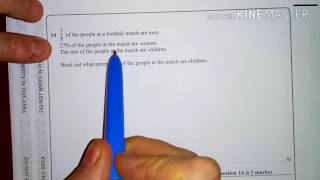 Fractions and Percent Problem Solving  Foundation New GCSE (9-1) Calculator Exam Question