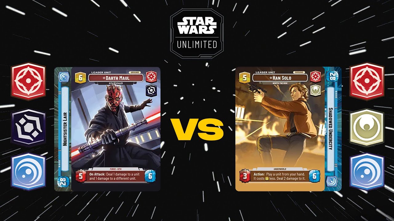 Darth Maul5 Blue Force v Han2 Blue Force | Star Wars Unlimited Store Showdown R2