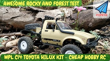 WPL C14 FIRST RIDE | RC TOYOTA SUV ROCK CRAWLING IN FOREST | RC With Popeye