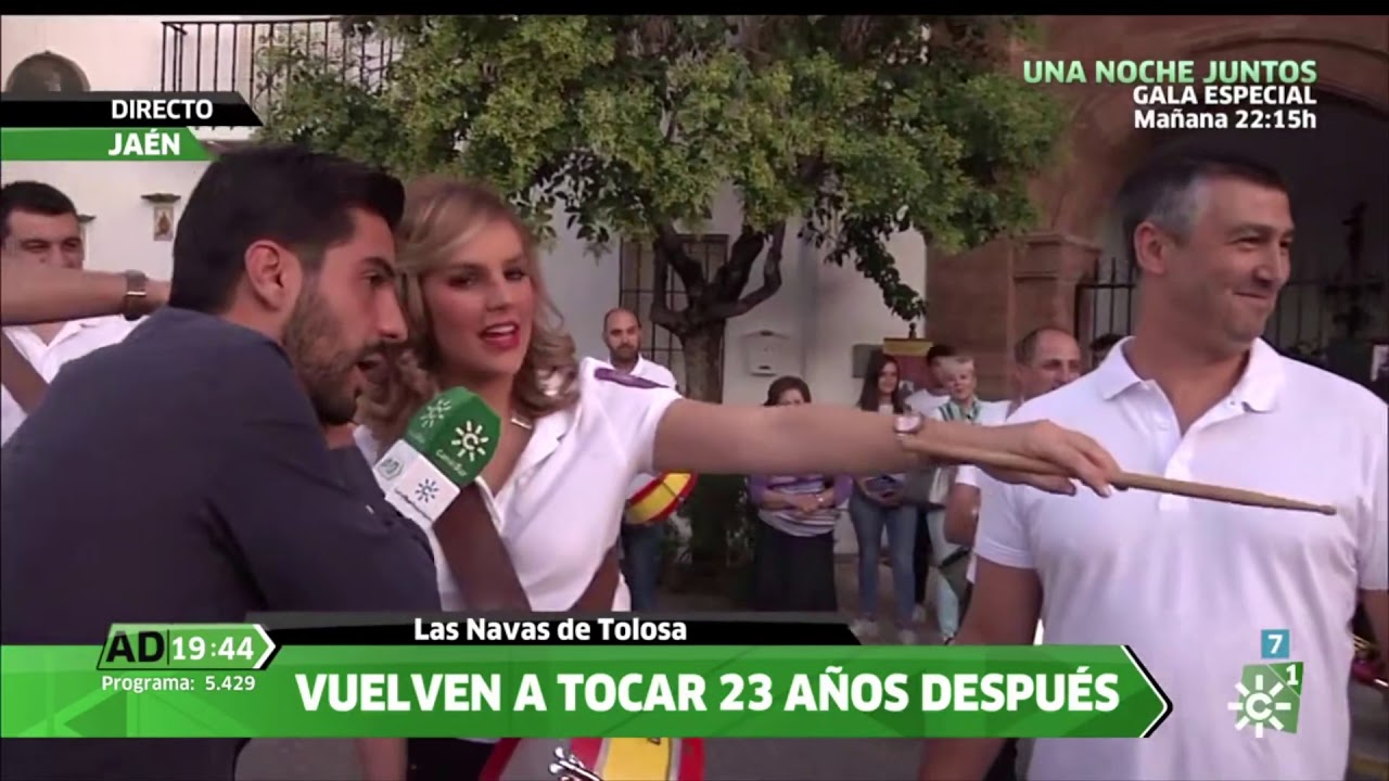 Banda de Cornetas y Tambores de Las Navas de Tolosa (Jaén ). Andalucía Directo (7/10/19)