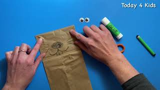 How To Make a Groundhog Puppet Craft for Groundhog Day featuring Gary the Groundhog bonus ending