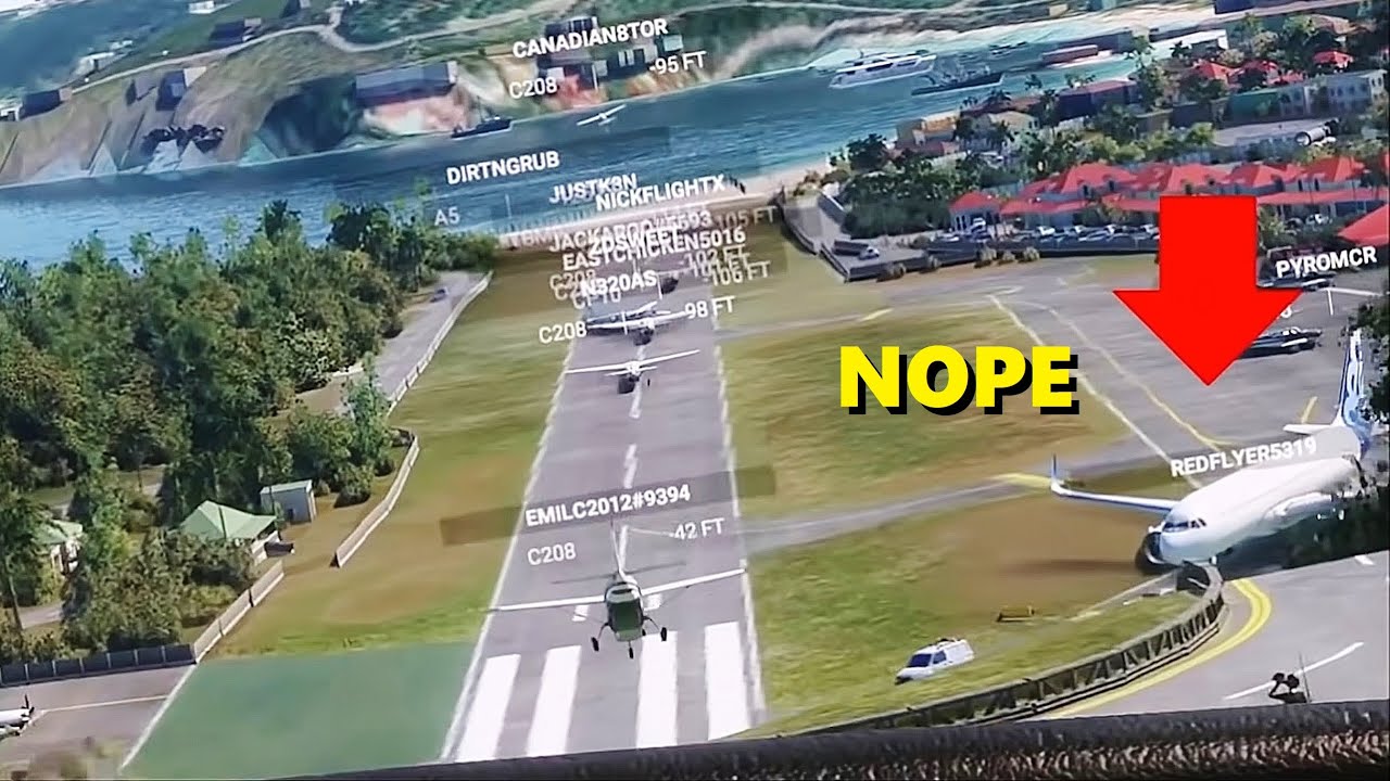 Landing When You SHOULDN'T Land in Microsoft Flight Simulator (Multiplayer)