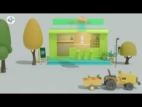 【中英雙語】奇趣樂園夢工廠 19丨鮮榨果汁店認識水果丨Baby's Daily English Learning