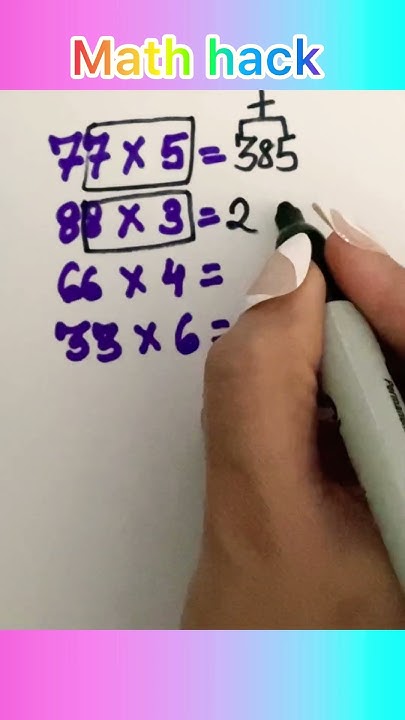 Learn To Multiply Numbers Quickly Using This Simple Hack mathematics learn-to-multiply-numbers-quickly-using-this-simple-hack-mathematics