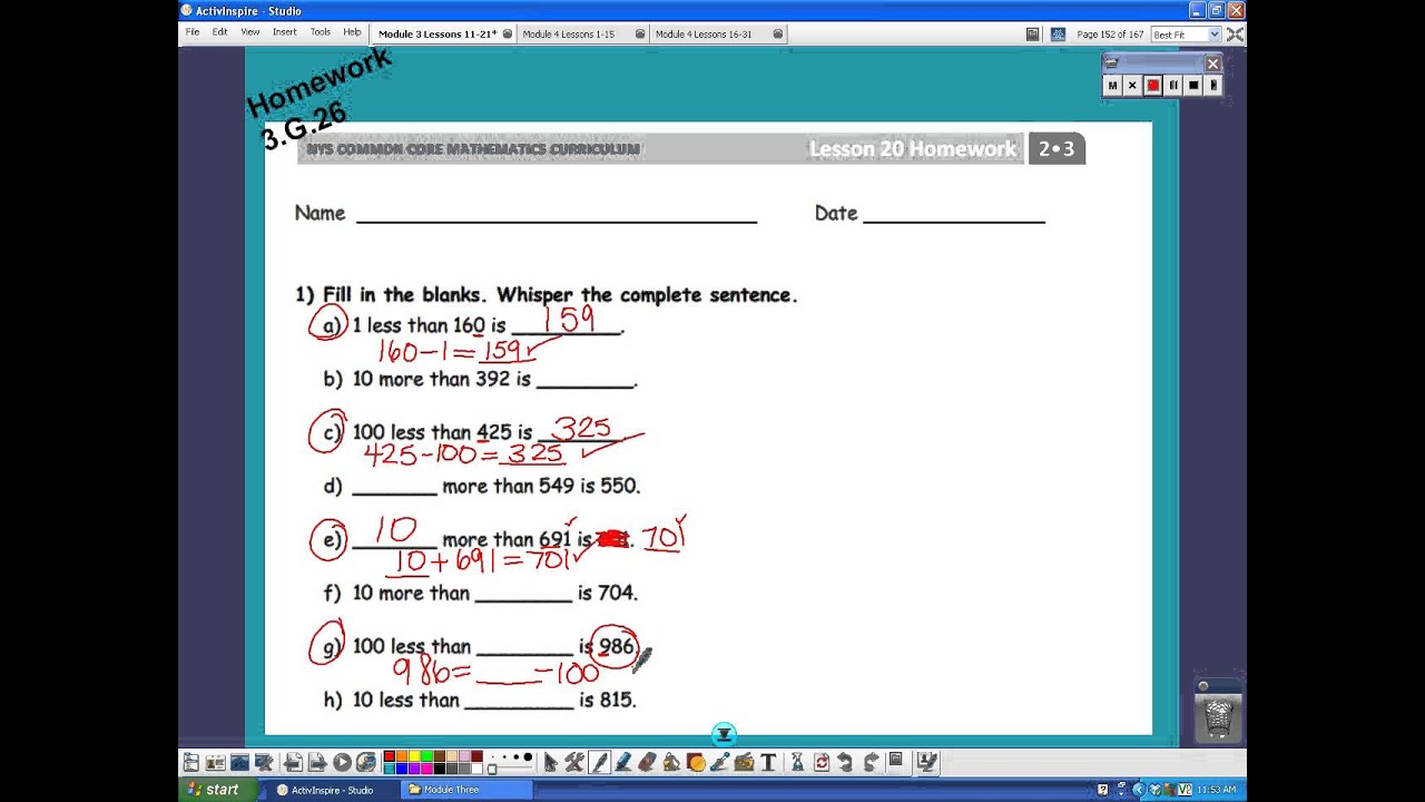 eureka math lesson 9 homework answer key kindergarten