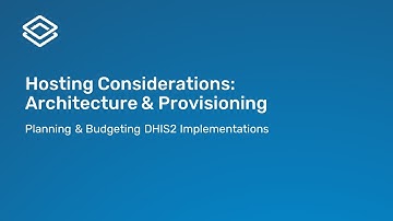 3.3.2 Hosting Considerations: Architecture