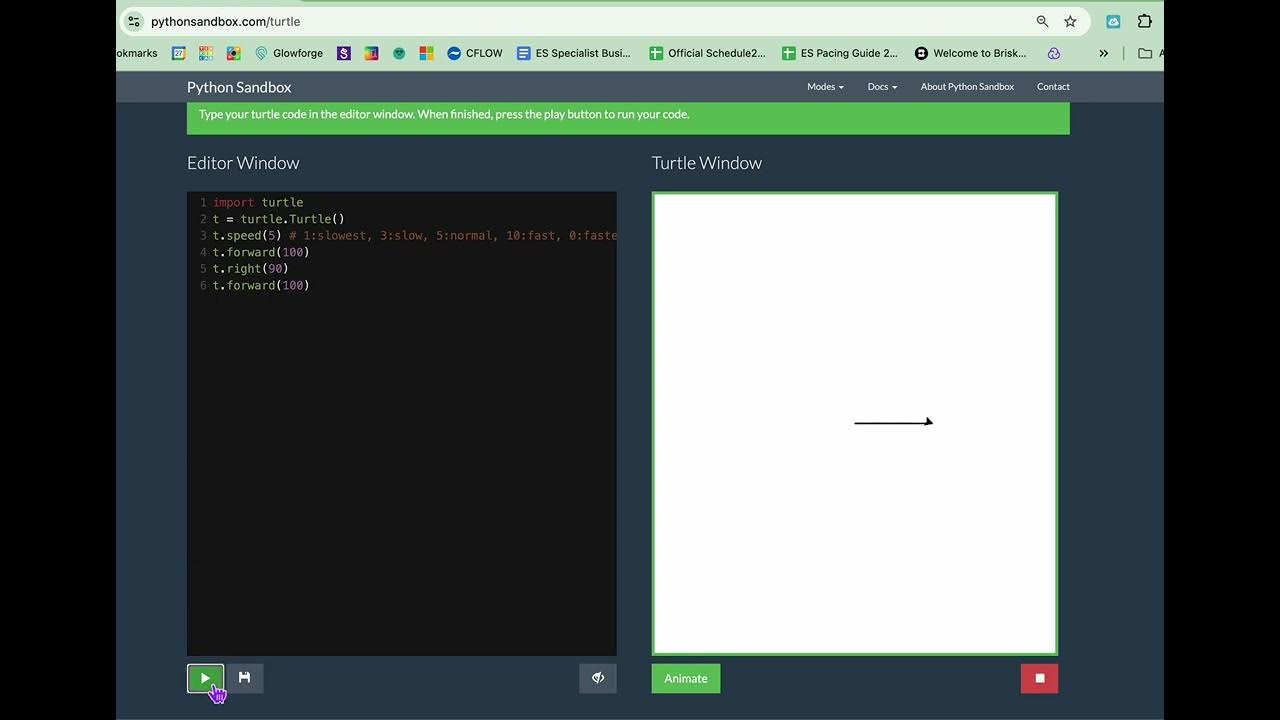 How to Save Your Python Turtle Project in Python Sandbox - YouTube