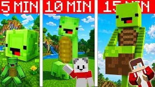 MIKEY MUTANT Build Tutorial In Minecraft — JJ VS MIKEY Challenge — Maizen Parody