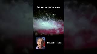 Impact on an ice sheet #science #physics #impact
Professor Peter Schultz from Brown University has conducted many hypervelocity impact experiments on ice sheets. The ice sheet breaks up and many ice pieces are ejected in ballistic trajectories from the impact point. Impact on an ice sheet #science #physics #impact