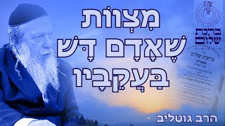 מהו בעבודה - המצוות הקלות שאדם דש בעקביו - מאמרי הנשמה 99 - תש"ן מאמר מ"א - הרב גוטליב