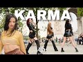 Kpop in public paris blackswan   karma dance cover by higher crew from france