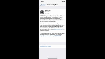 Apple releases iOS  11.3.1 - quick update.