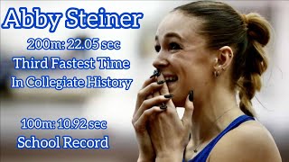 Abby Steiner Runs Historic 22.05sec 200m and 10.92sec100m