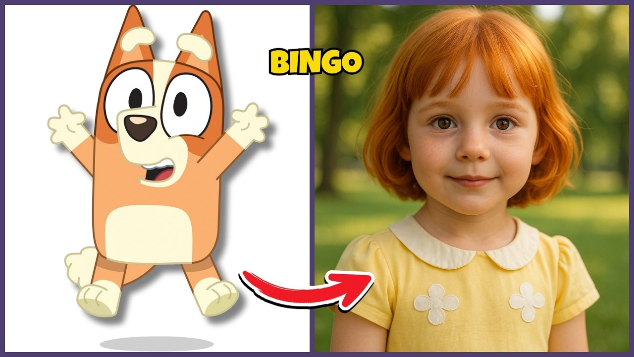 🐶🔵 BLUEY | como seriam se fossem HUMANOS?🧒🏻| ADIVINHE PELA VOZ  