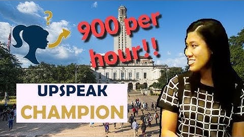 Upspeak World Record (Uptalking)