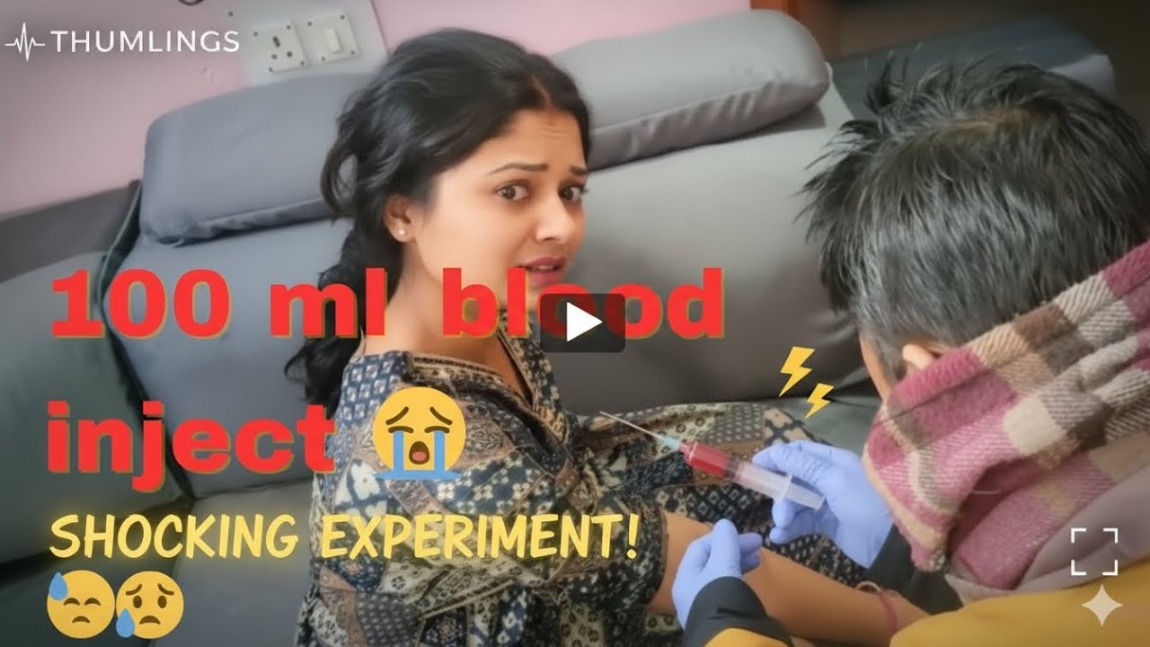 Blood Collection Inject Blood inject 😭 For test - YouTube