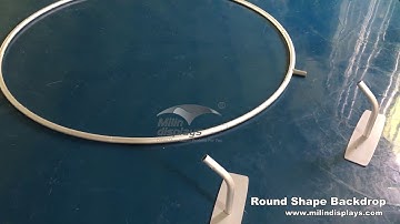 Milin Round Shape Tension Fabric Displays Installation