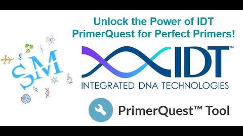 Lecture 3-Automatic Primer design | IDT | PrimerQuest | Bioinformatics | tutorial | @SciChatMindset