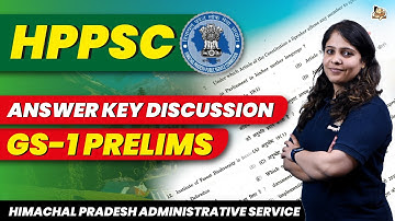 HPAS Prelims Answer Key Discussion | HPAS Prelims 2023