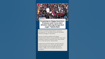 Aksi Sigap Paspampres Amankan Prabowo saat Turun dari Mimbar Ikut Gabung dengan Warga Asyik Joget