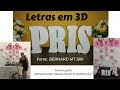 UMA NOVA FONTE: LETRAS EM 3D.