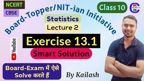 Solution Exercise 13.1 Class 10 Maths | Chapter 13 Statistics #statistics #statisticsclass10 #median