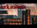 DARK ACADEMIA Aesthetic | POMODORO Timer 50/10 | Fireplace Sounds &amp; ASMR Writing Turning Pages