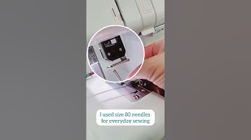 Changing the needles of the serger machine