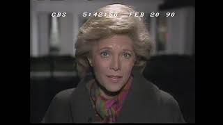 OLD NEWS BROADCAST - CBS - FEBRUARY 20, 1990